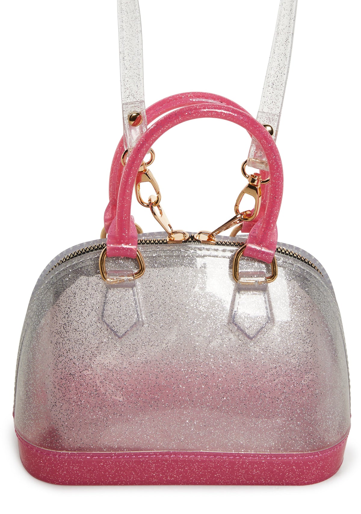 Candy Jelly Shell Handbag - Pink