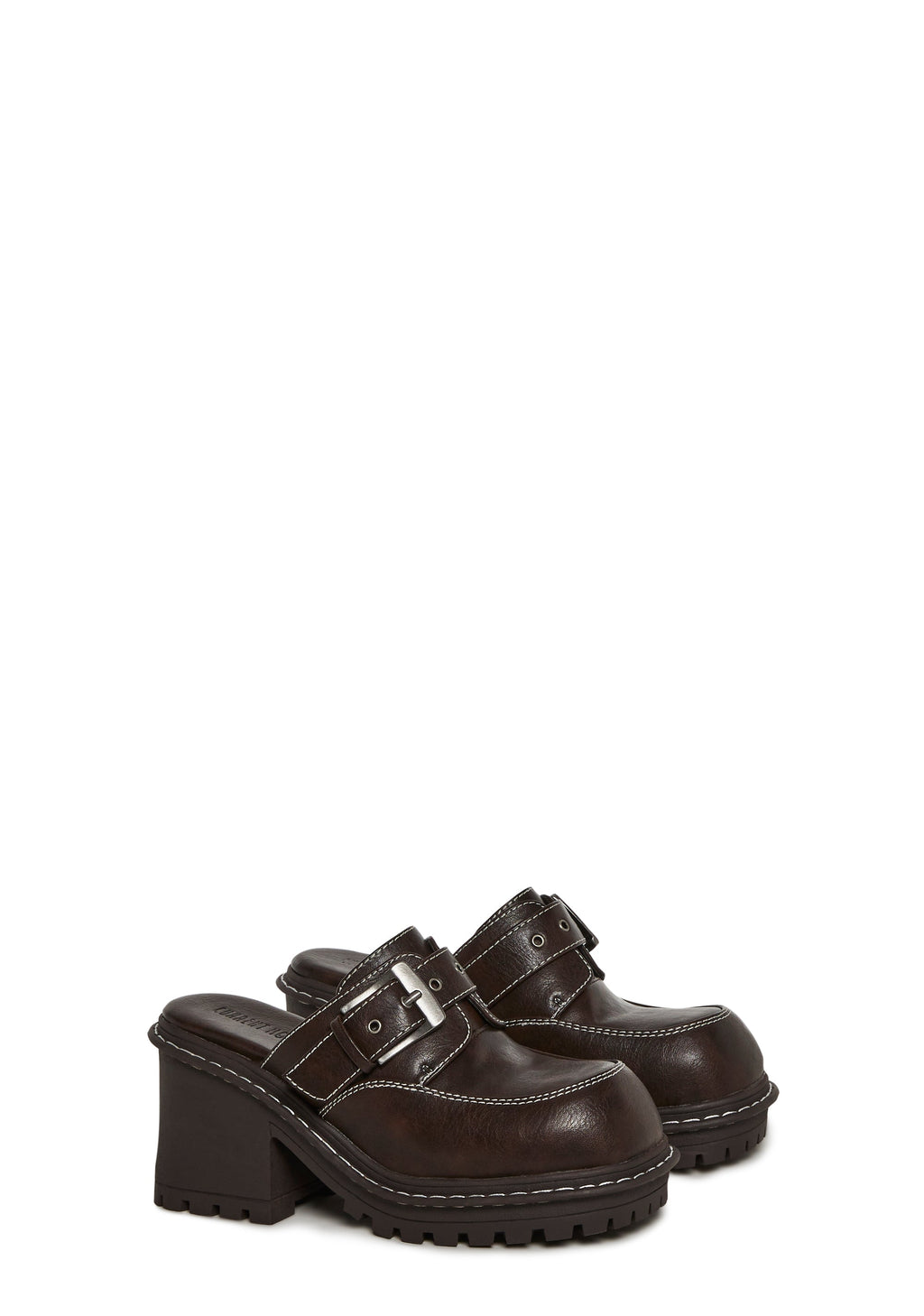 Campus Buckle Platform Mule