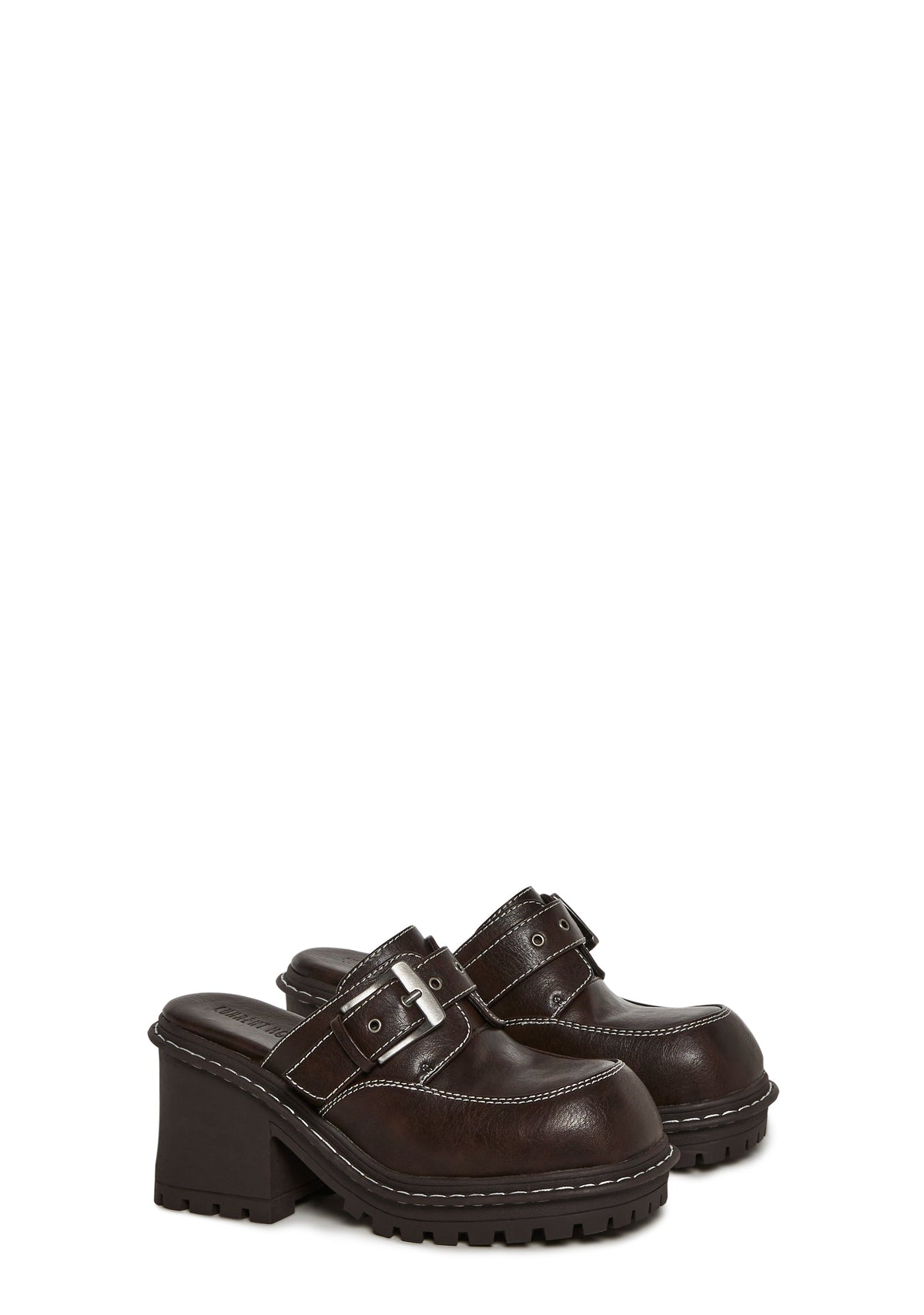 Campus Buckle Platform Mule