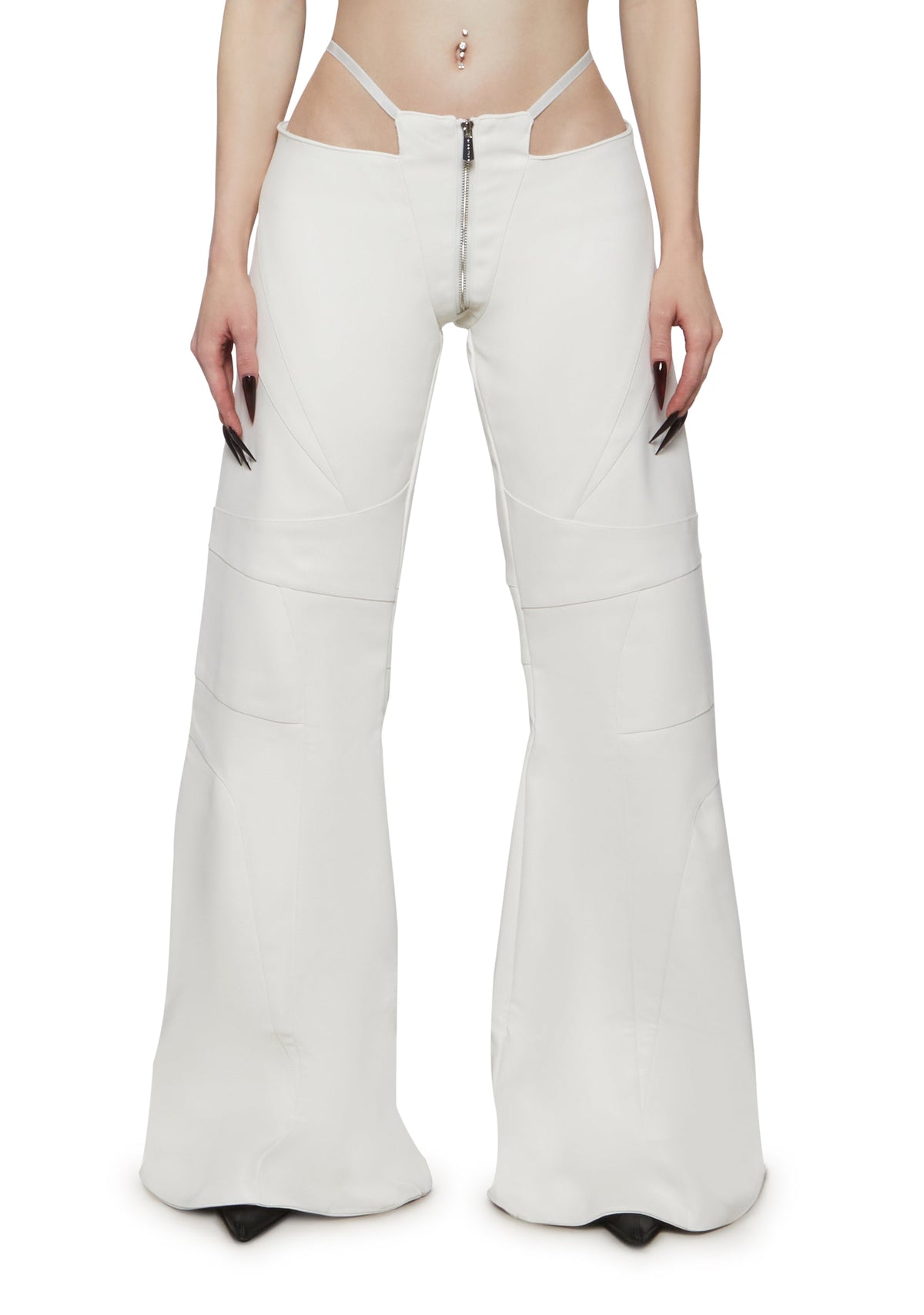 Oversize thong pants - White