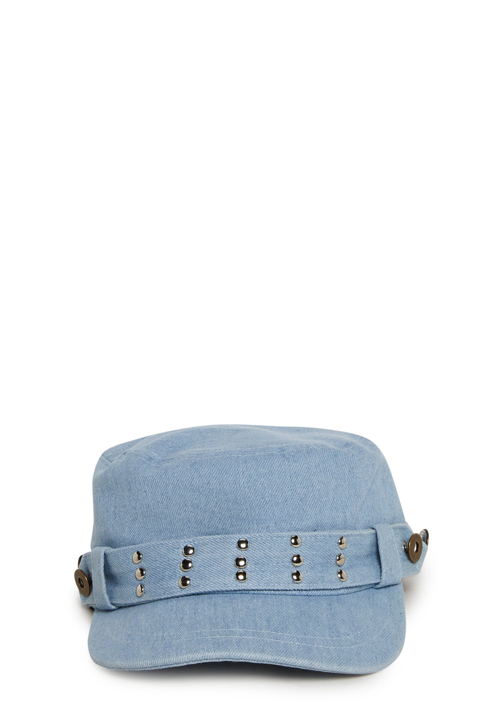 Studded Cadet Hat - Denim