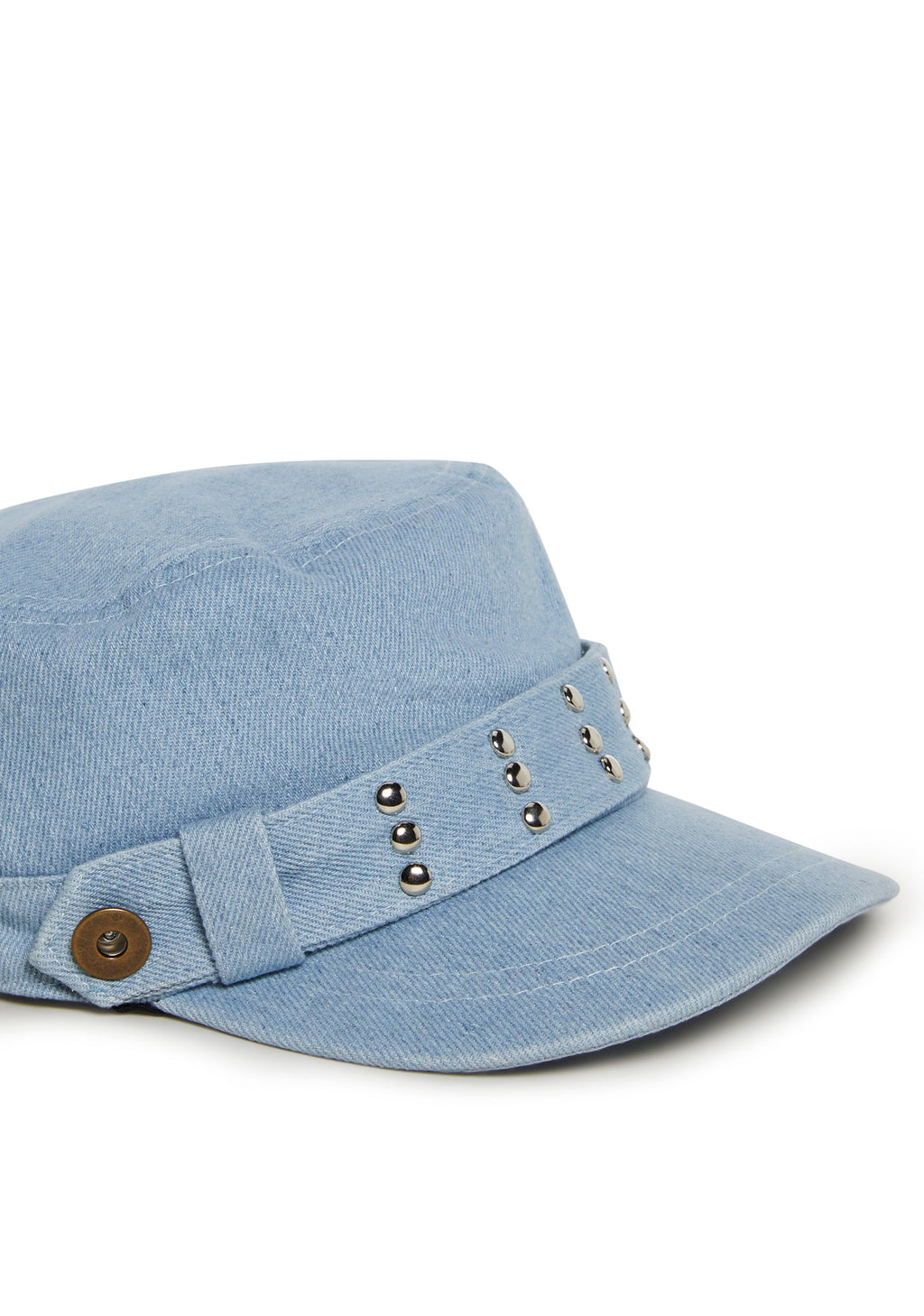 Studded Cadet Hat - Denim