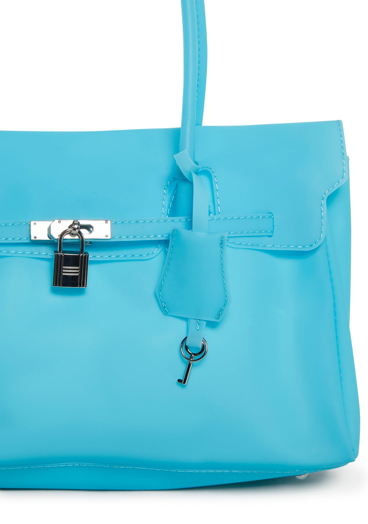 Candy Jelly Firkin Handbag - Blue