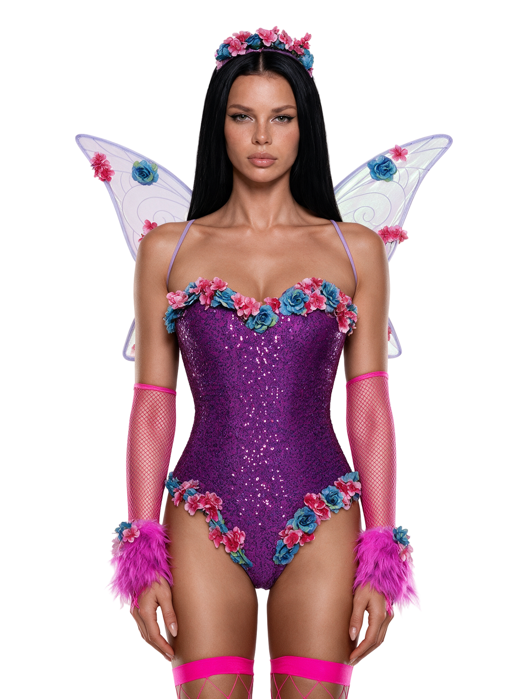 Rave Pixie Fairy Costume - Purple