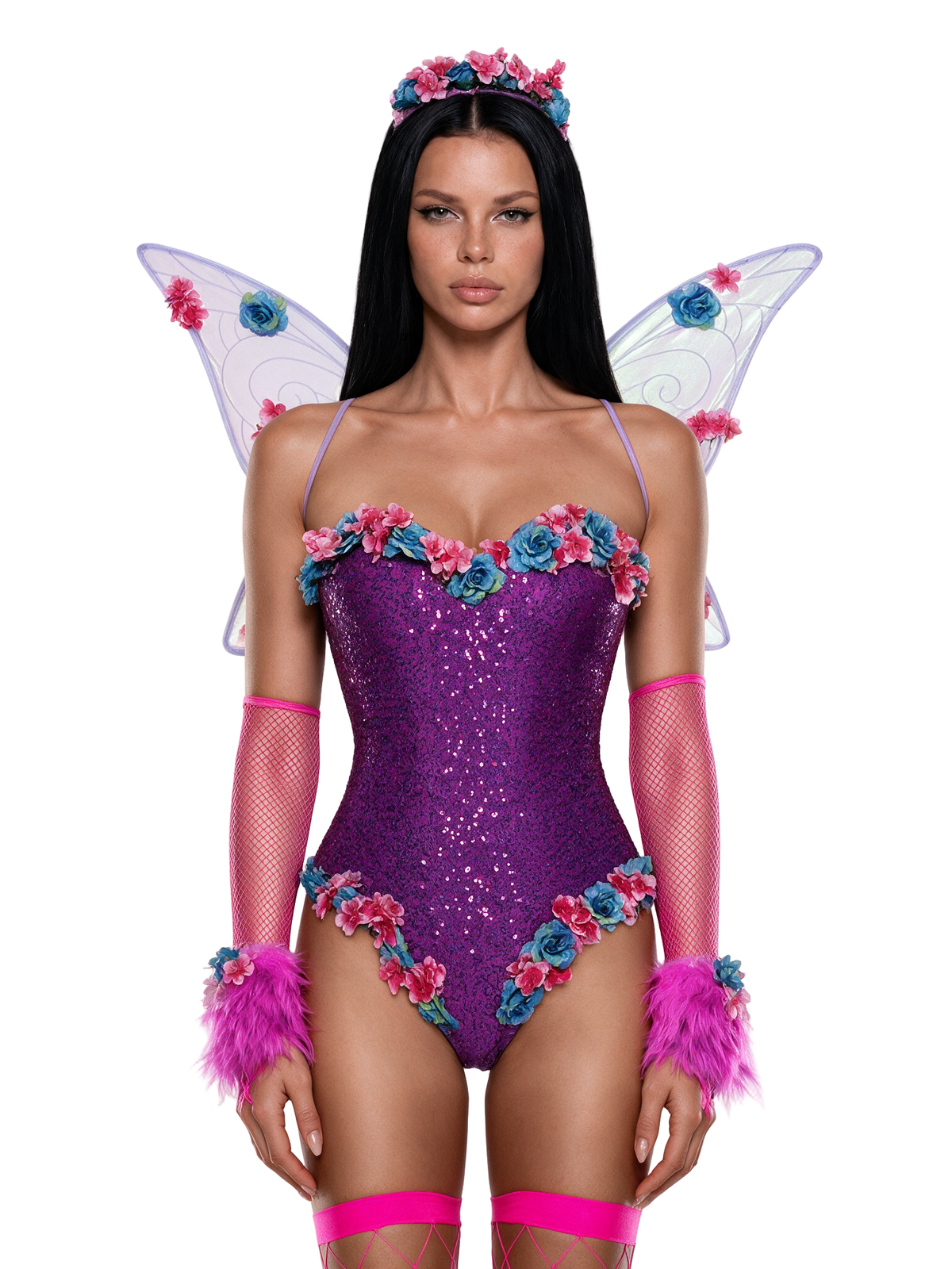 Rave Pixie Fairy Costume - Purple