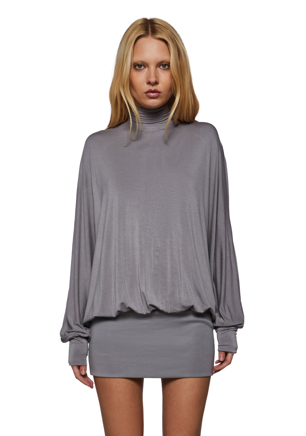 Reloop High Neck Dolman Mini Dress