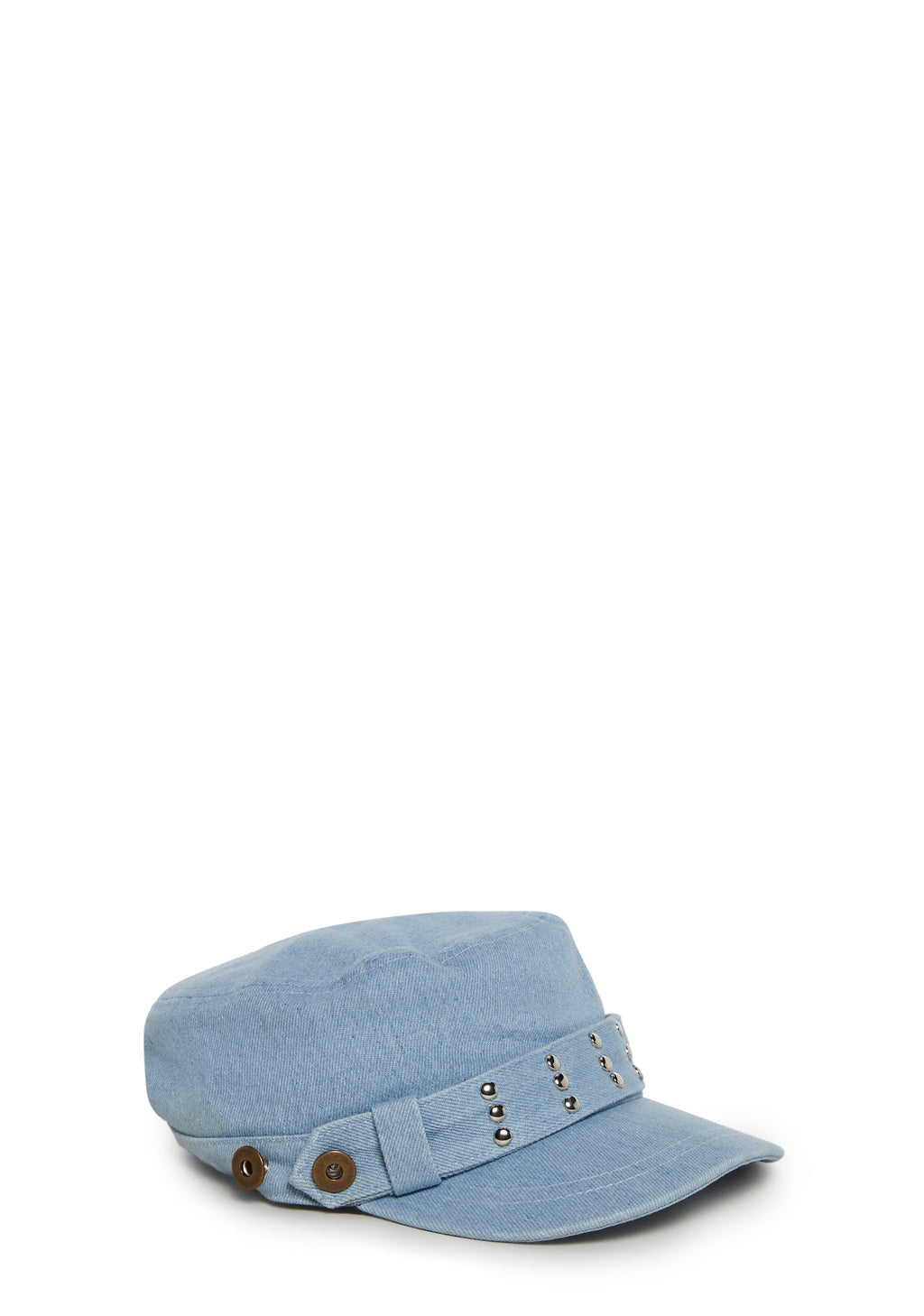 Studded Cadet Hat - Denim