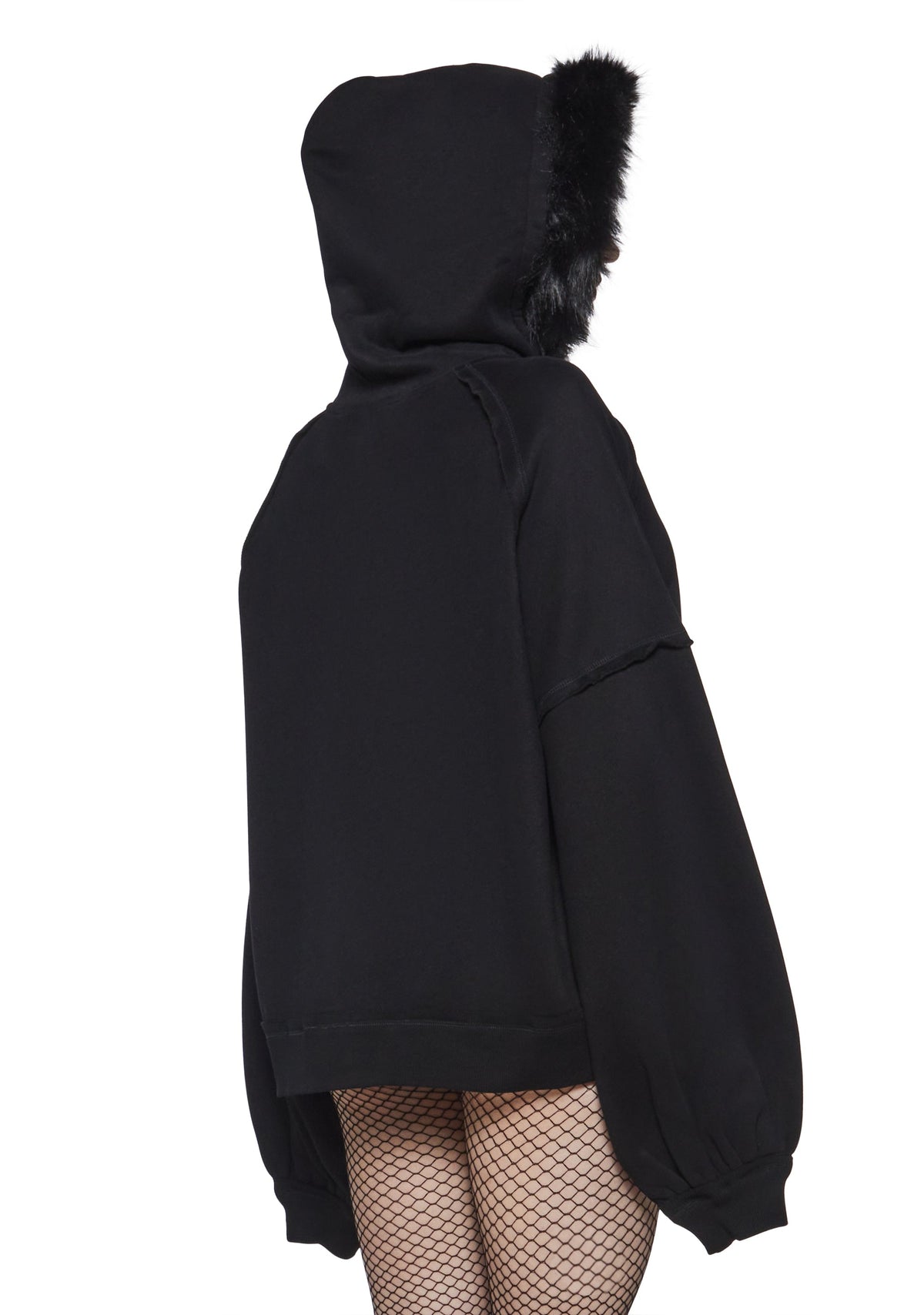 Nightshade Fur Oversized Hoodie