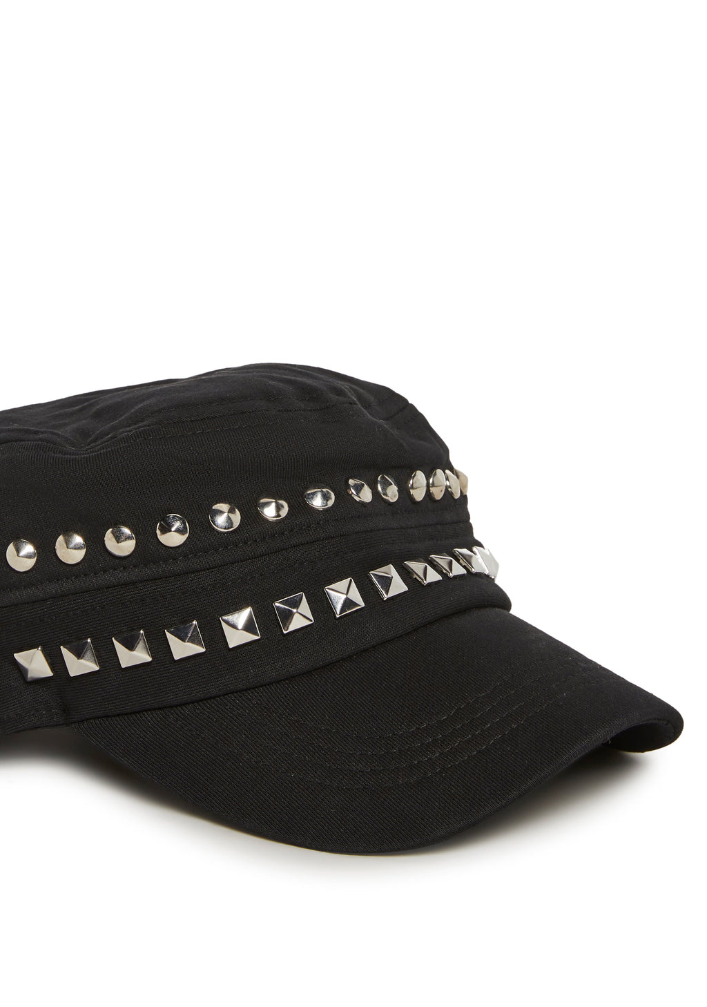 Studded Cadet Hat - Black