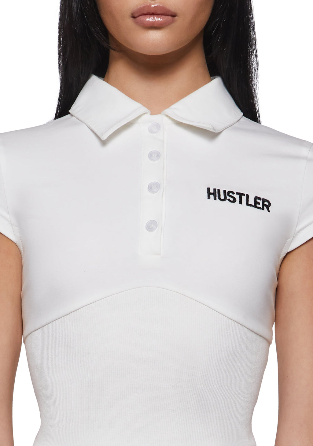 Logo Fitted Polo Top