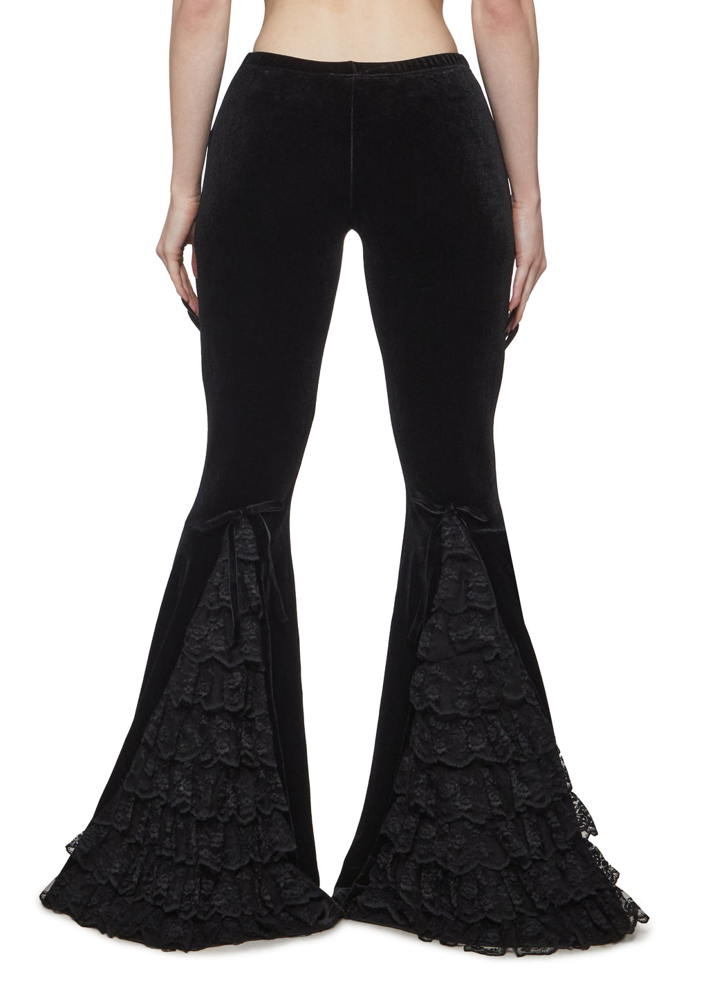 Full Vampire Velvet Flare Pants