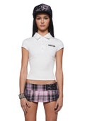 Logo Fitted Polo Top