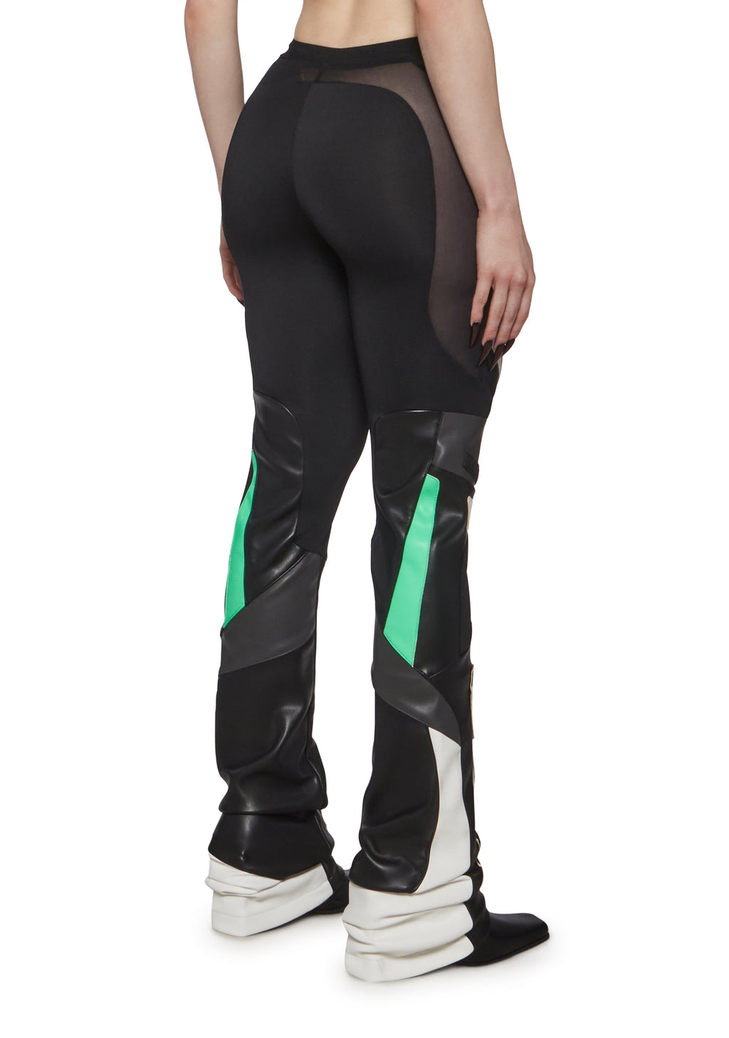 Moto Mesh Pants - Black