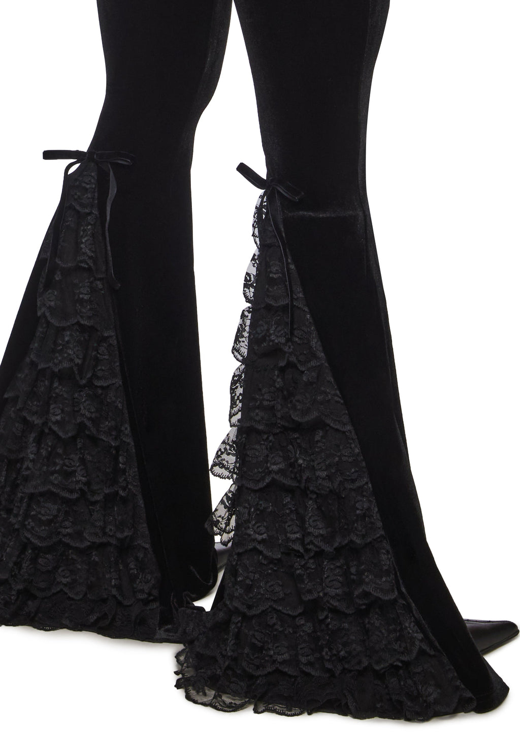 Full Vampire Velvet Flare Pants