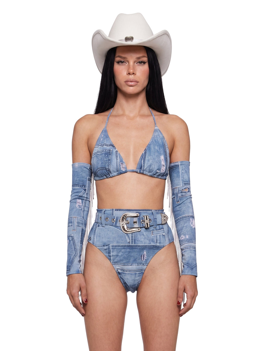 Denim Wrangler Cowgirl Costume