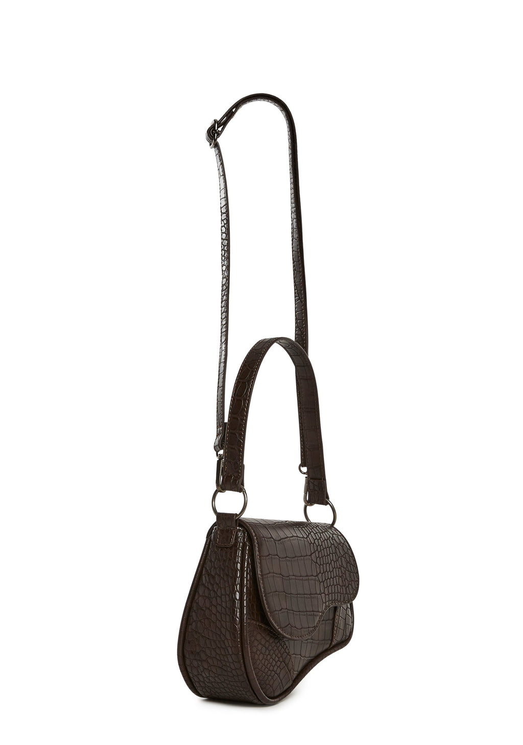 Enamored View Saddle Bag - Brown