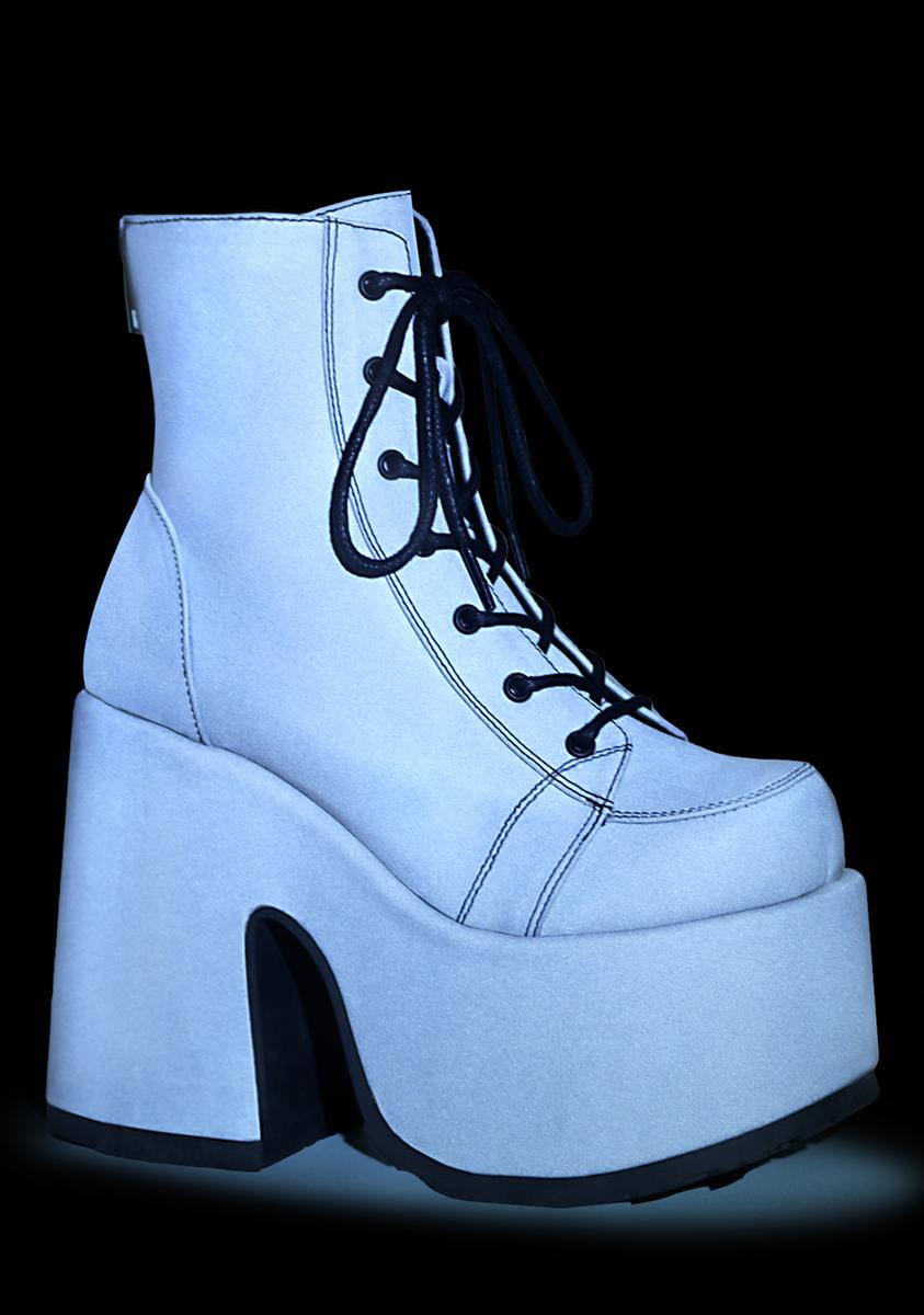 Camel-203 Platform Ankle Boots