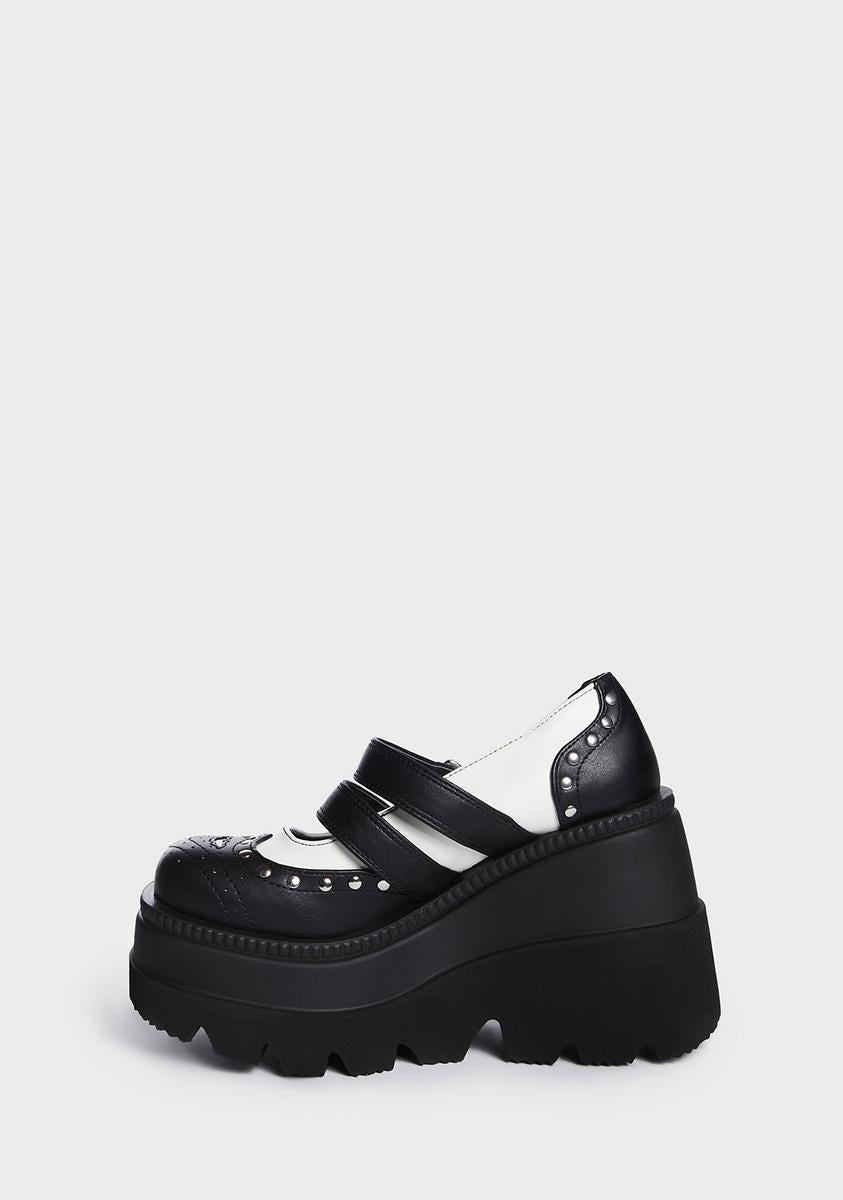 Shaker-27 Platform Mary Janes