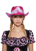 Metallic Pink Cowboy Hat